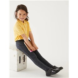 Girls' Skinny Leg Knitted School Trousers (2-18 Yrs)
