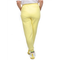 10 YELLOW Брюки спортивные женские на флисе (100% хлопок) 7986