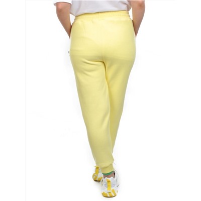 10 YELLOW Брюки спортивные женские на флисе (100% хлопок) 7986