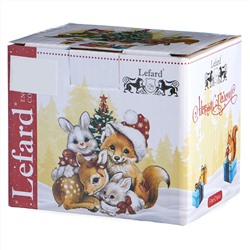 КРУЖКА LEFARD "С НОВЫМ ГОДОМ!" 300 МЛ КРАСНАЯ (КОР=36ШТ.)