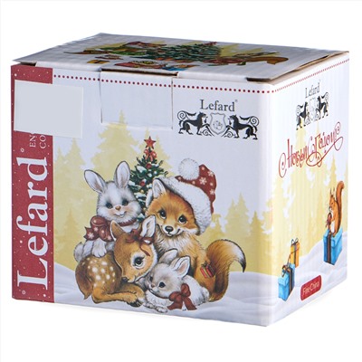 КРУЖКА LEFARD "С НОВЫМ ГОДОМ!" 300 МЛ КРАСНАЯ (КОР=36ШТ.)