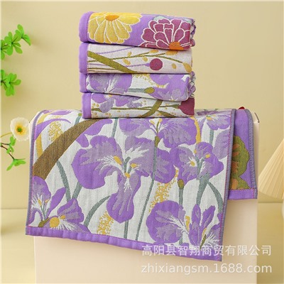Quick dry cute cotton gauze bath towel for home use