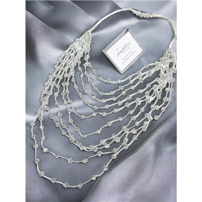 Комплект бижутерии "Хрустальная россыпь" , цвет прозрачный