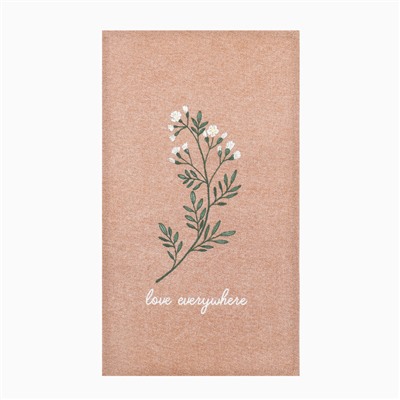 Полотенце кух. Доляна "Love everywhere" 28х46 см, рогожка, 100% хл, 160г/м2