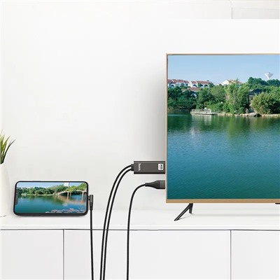 Кабель Hoco UA14 Lightning To HDMI audio video HD cable adapter 2м