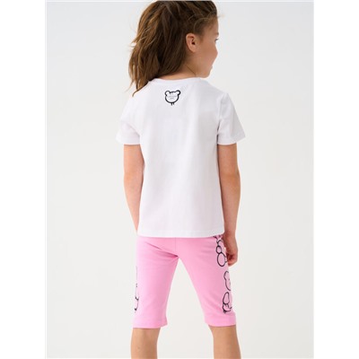 Леггинсы укороченные для девочки, 2 пары в комплекте