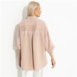 Рубашка с кружевом, Модная магия (розовый)