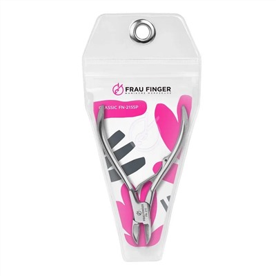 Frau Finger Кусачки педикюрные для ногтей / Classic FN-215SP, глянцевые, ручная заточка, 10,5 см