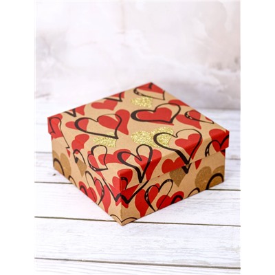 Набор подарочных коробок 3 в 1 «From the heart», 15*15*6.5-17*17*8-19*19*9.5