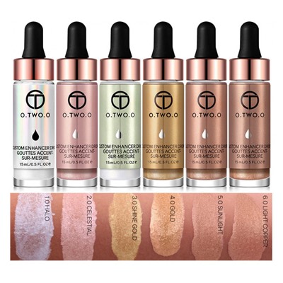 Жидкий хайлайтер O.TWO.O Custom Enhancer Drops №6 Light Copper 15 ml