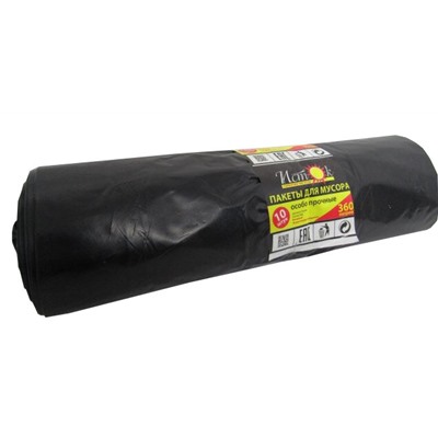 Мусорные мешки ИСТОК 360л/10шт, 85мкм (135*165)