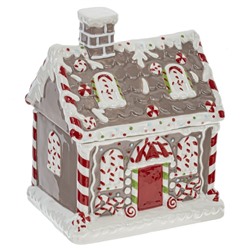 GAEM Конфетница "Пряничный домик", 1500 мл, L18 W13 H22 см