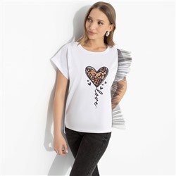 Футболка комбинированное с сеткой, Где стиль, там и ты (чувства)