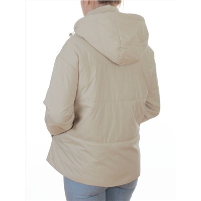 7060 BEIGE  Куртка демисезонная женская (100 гр. холлофайбер)