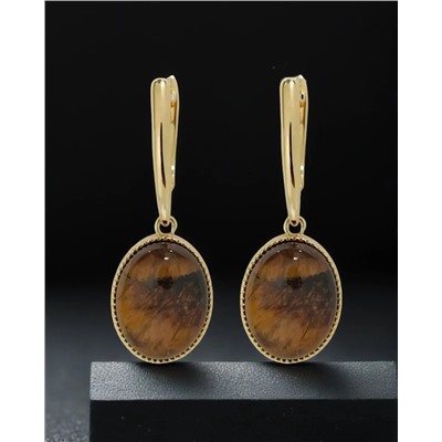 Серьги "Тигровый глаз"