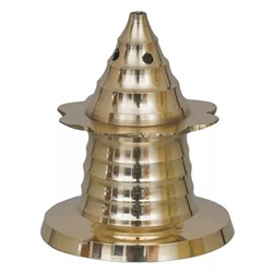 Подставка для ароматических палочек, Traditional Golden Brass Incense Stick Holder Agarbatti Stand, произв. eCraftIndia