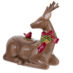 GAEM Конфетница "Олень", 1400 мл, L26 W14 H28 см