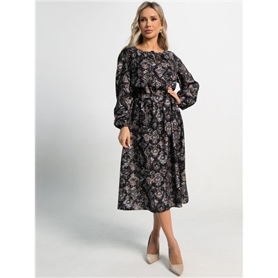 Платье Аура (черное) П15385-10М