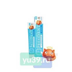 Детская зубная паста PRESIDENT Kids с 3-6 лет пломбир 70г
