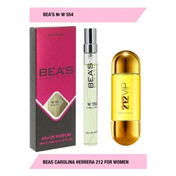 Парфюм Beas Carolina Herrera 212 Vip for women W554 10 ml, Парфюм женский Beas W554 создан по мотивам аромата Carolina Herrera 212 Vip