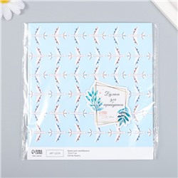 Бумага для скрапбукинга «Арт Узор. Самолёты», 180 г/м², 15.5×17 см