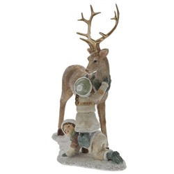 GAEM Фигурка декоративная "Олень и дети", L20 W9 H23 см