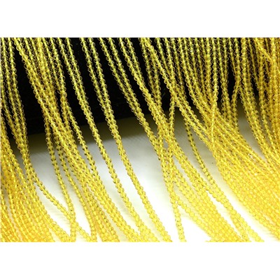 Бусины из шпинели шарик гр.2мм цв.желтый, 36см, 202 бусины