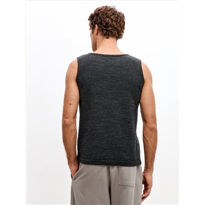 Майка без рукавов из шерсти мериноса мужская