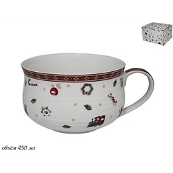 105-598 Бульонница 450 мл  НОВЫЙ ГОД в под.уп.(х24) Фарфор