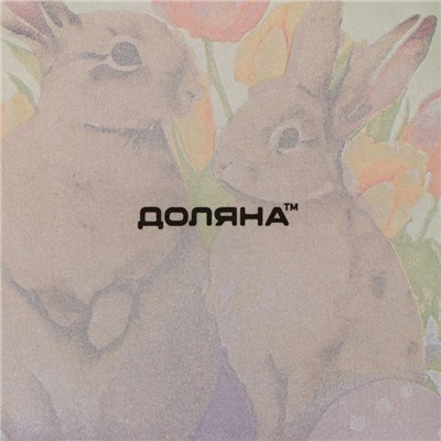 Подставка для яиц Доляна «Акварель», 8 ячеек, 22×22 см, стекло, белая