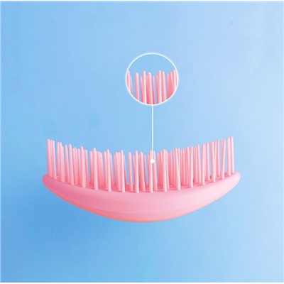 Расческа массажная компактная распутывающая 11*7 см.