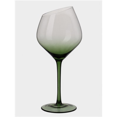 Бокал для вина Magistro «Иллюзия», 540 мл, 10×24 см, стекло, зелёный