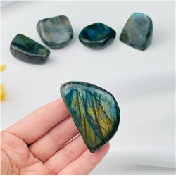 Радуга Самоцветов Срез (экран) из камня Лабрадор полированный в ассортименте