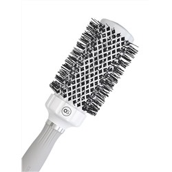 Olivia Garden Термобрашинг для укладки волос / Expert Blowout Grip White & Grey, 45 мм, бело-серый
