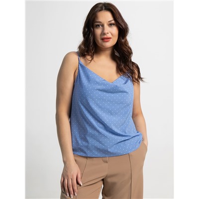 Топ Легкий штрих (голубой/горох) Б15569-34М