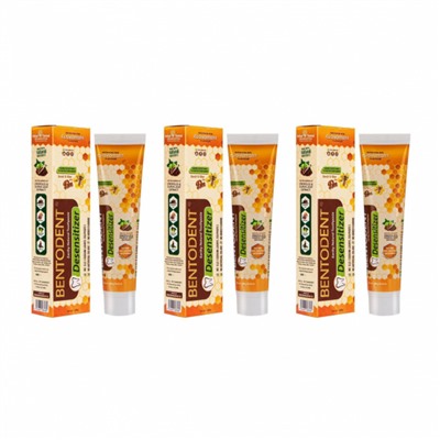 Набор натуральной зубной пасты с Прополисом и экстрактом Гуавы (3 x 100 г), Earthy Natural Toothpaste Set, произв. Bentodent