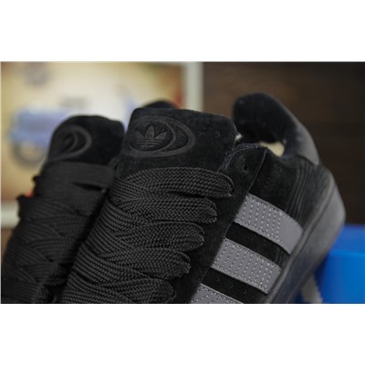 Зимние Adidas Campus из натуральной замши