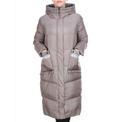 2115 LIGHT GRAY Пальто зимнее женское MELISACITI (200 гр. холлофайбера)