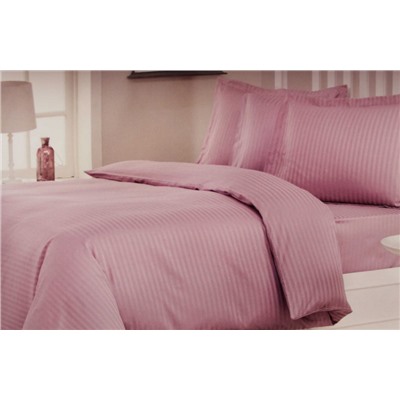 Простыня из страйп-сатина Сиреневая