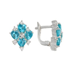 Серьги 'Артанг' с фианитами ТДСК.058Ф5N