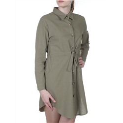 801 Платье хлопковое с поясом Fashion