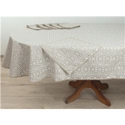 25С13-ШР/уп.кор. Комплект столовый 157*250+ 6 салф. 40*40 "Златовласка" цв. 133 рис. 669