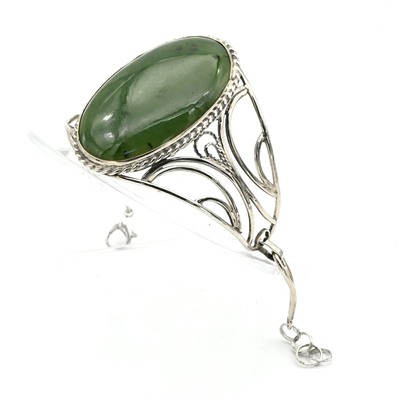 Браслет из нефрита " Овал ", 18см.