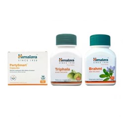 Набор Пати Смарт, Трифала, Брахми (3 шт), PartySmart, Triphala, Brahmi Set, произв. Himalaya