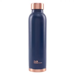 Медная бутылка синяя (950 мл), Copper Water Bottle Blue, произв. The Better Home