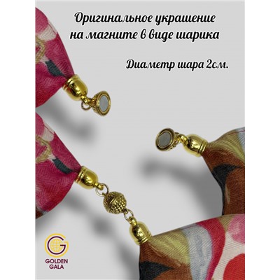 Платок на шею с украшением Артикул 2455/27