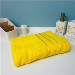 Полотенце махровое 70*120см "Comfort" цвет канареечный 03-010, плотность 300гр/м2 TJ, с петелькой-подвесом