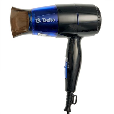 Фен 1400 Вт DELTA DL-0907 черный с синим