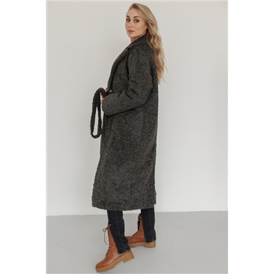 Шубка утеплённая 24558 (серо-зелёный)