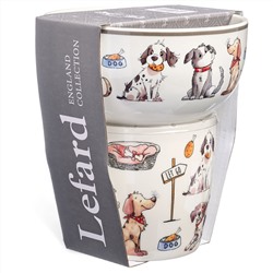НАБОР ДЛЯ ЗАВТРАКА LEFARD "DOGS", 2 ПР.: САЛАТНИК 500МЛ, КРУЖКА 345МЛ